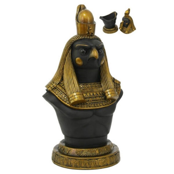Horus Box Egyptian Falcon God Canopic Jar Decorative Artwork